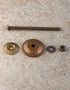 Brass Antique Set of 5 Screw